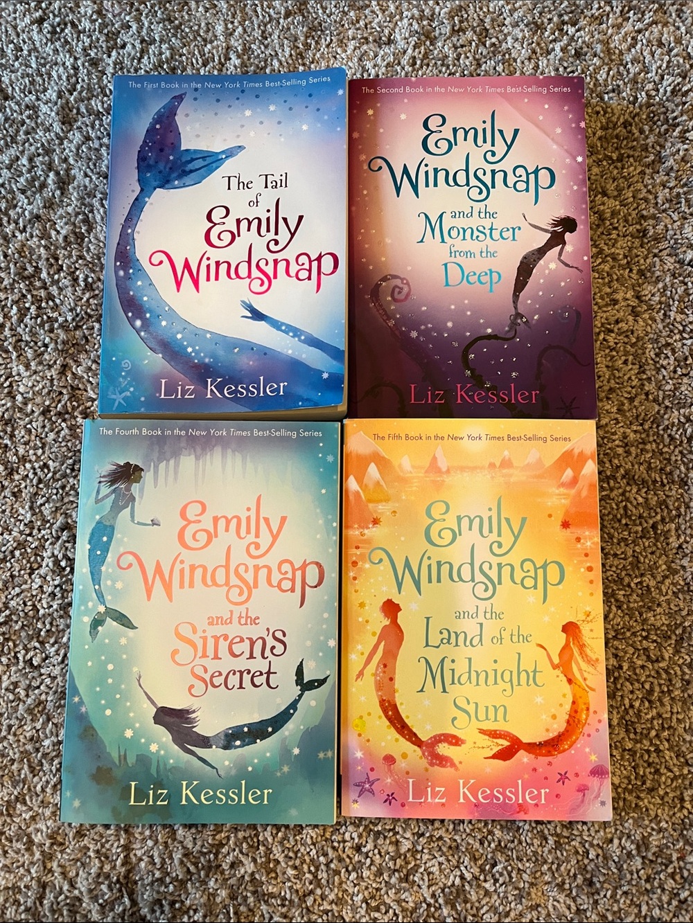 Emily Windsnap 4 books from series by Liz Kessler